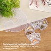10Pcs Rainbow Shaped Transparent Storage Box Dust Proof Storage Box