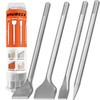 BAUBECK SDS Max Long Life Chisel Set for Concrete and