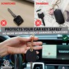 ANHBKAR Leather Keys Sleeve for Broken Car Key Loop Replacement