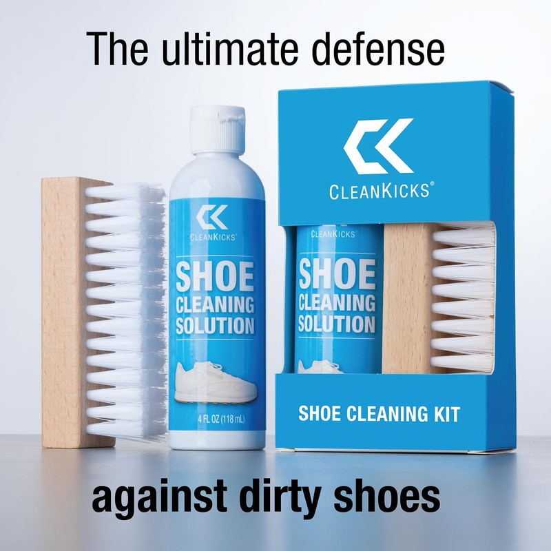 CleanKicks Shoe Cleaning Kit - Footwear Cleaner for Sneakers, Boots,