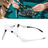 Rechargeable Headband Magnifier Hands Free Head Magnifying Glasses with 4