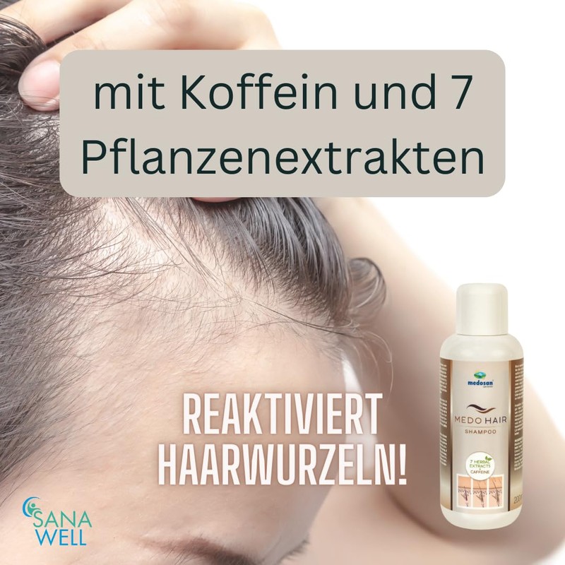 MedoHair gegen Haarausfall | mit Koffein und 7 Pflanzenextrakten |