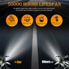 OICCTBF Upgrade LED Headlight Kit with White Cover,Plug N Play