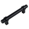 Cosmas 161-3FB Flat Black Euro Style Cabinet Bar Handle Pull
