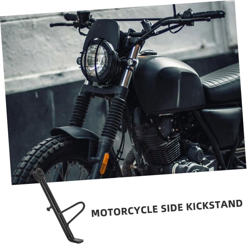 BUGUUYO Motorcycle Kickstand Pad Adjustable Foot Side Support Stand for