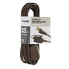 Prime EC670612 12-Foot 16/2 SPT-2 3-Outlet Indoor Cord, Brown