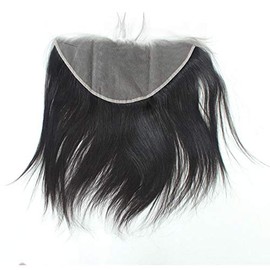 Forawme 13X6 100 Real Soft Brazilian Hair Pre Plucked Full Lace Frontals Straight Human Hair Pieces 18 Inch Ear To Ear Invisible Transparent Lace Frontal Closure With Baby Hair