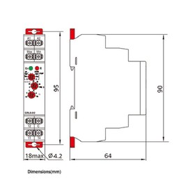 Liquid Level Control Relay GRL8-02 Pool Water Level Controller with DIN Rail Mount for Liquid Level Monitoring