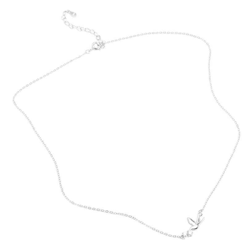 Silver Pendant Necklace Beautiful Elegant Adjustable Cute Dove Bird Pendant