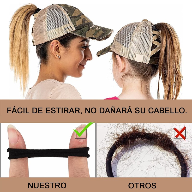 100 Pcs Ligas para Peinar el Cabello, Donas para Cabello