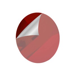 Marketing Holders 6” Light Red Round Blank Mirror Discs Smooth Edge Acrylic DIY Plexiglass Tiles .118-3MM Thick Decor Bathroom Kitchen Office Business Businesses