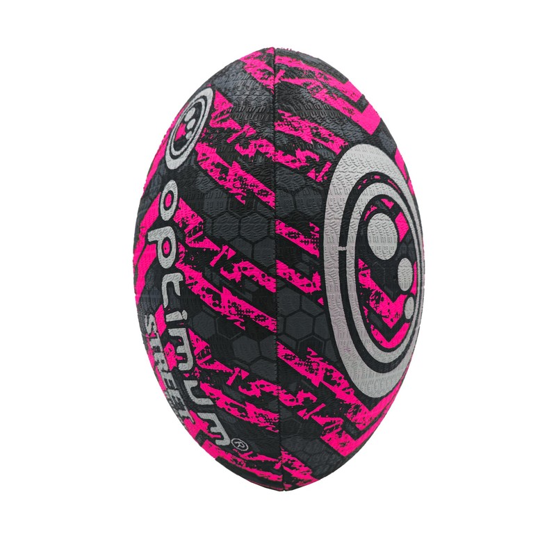 Optimum STREET RUGBY BALL - BLACK/PINK - 3