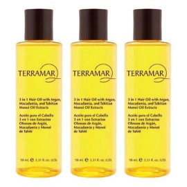 Pack 3 Óleo Tratamiento Capilar 3 En 1 Terramar De 98mls C/u