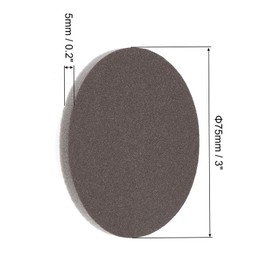 MACHSWON 3 Inch Hook and Loop Sander Pad Wet/Dry Sanding Sponge for Auto Wood Drywall Metal Brown Corundum 400 Grit 10 Pcs