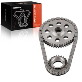 A-Premium 3PCS Engine Timing Chain Kit W/Sprocket Compatible with Jeep & Dodge - Grand Cherokee, Ram 1500 2500 3500 4000, Durango, Dakota, Ramcharger, W150, B1500, B3500, D350-8,6Cyl 3.9L 5.2L 5.9L