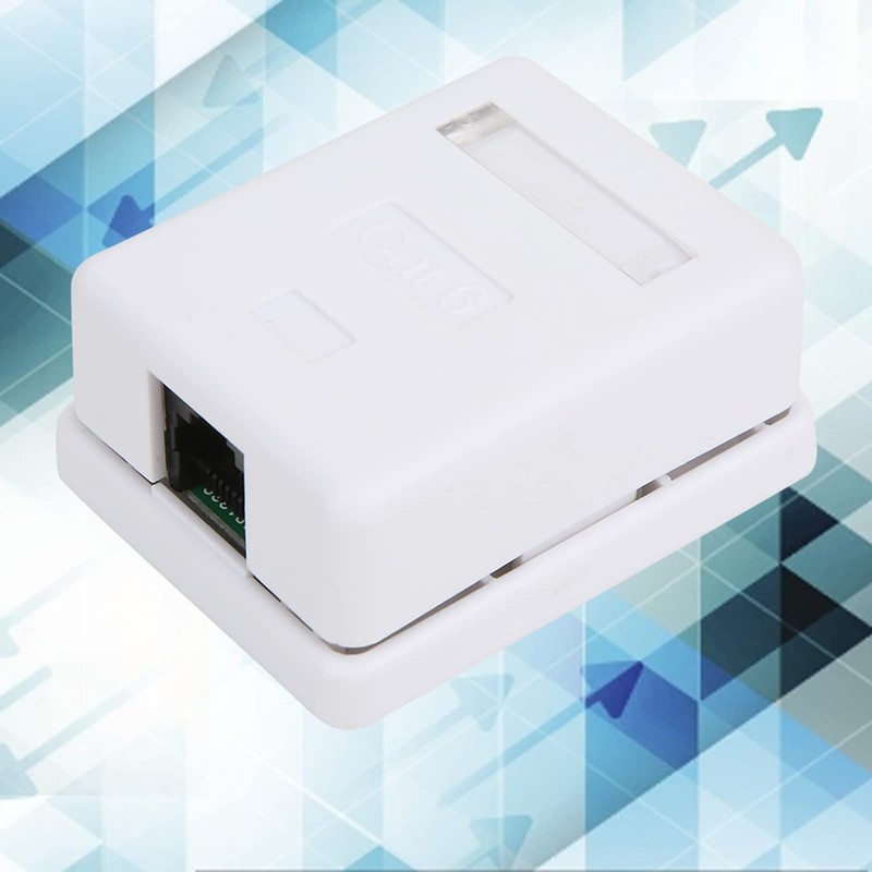 Itonash 2pcs CAT6 Mount Box RJ45-8P8C Network Socket Single Port