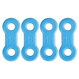 Elastic Replacement Straps Designed for Compatibility with EMA Anti-Snoring Appliance, Firm Blue, Hypoallergenic Straps - 4-Pack (18mm)