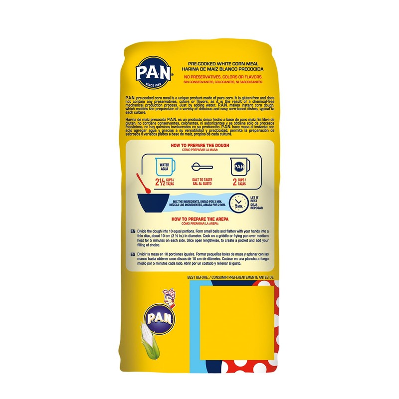 P.A.N. White Corn Meal – Pre-cooked Gluten Free and Kosher