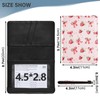 zyrtty Passport Holder, Pink Strawberries Bows Pattern Passport Cover Travel