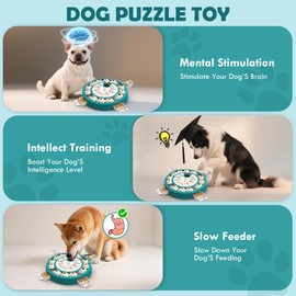 Freedoggi Dog Puzzle Toy, Level 3 in 1 Adjustable Difficulty，Mental Stimulation Training