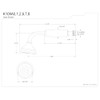 Kingston Brass K109A6 Hand Shower for Clawfoot Tub Faucet, Polished
