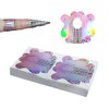 BeautyLeader 100PCS Nail Form Laser Pink Acrylic Nail Extension Sticker,