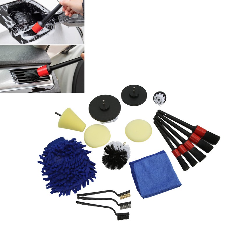Car Detailing Brushes Set Flexibility Durable Soft Car Cleaning Brush