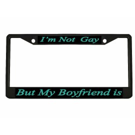 NCAT I'm not Gay but My Boyfriend is License Plate Frame/ Car Accessories Auto