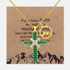 Vivaday Elegant CZ Cross Pendant with Adjustable Stainless Steel Chain,