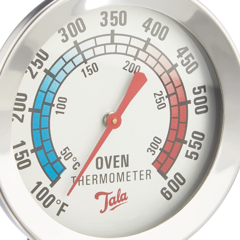 Tala Stainless Steel Oven Thermometer with Celsius and Fahrenheit Colour