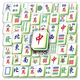 Mahjong Stickers Pack of 145 Waterproof Cartoon Mahjong Game Stickers for Water Bottles Laptop Luggage Scrapbook Skateboard Suitcase Car Vinyl Funny Trendy Stickers for Adults Teenagers