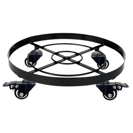 Uholan Black Heavy Duty 14" Metal Plant Caddy with Wheels, Rolling Plant Stand with Casters for Round Planter on Wheels, Indoor & Outdoor, Supports Large Flower Pots & Potted Plant – 1 Pack