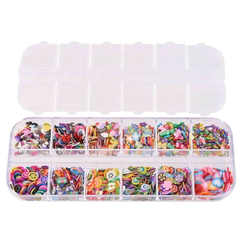 CCINEE Nail Art Slice with Fruit Flower Food Slice Assorted