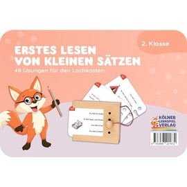 Der Lochkasten First Reading Small Sentences: Card Set