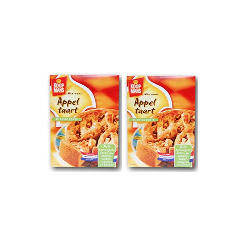 Koopmans Apple Pie Mix, Appeltaart, 2 boxes, 15.4oz each