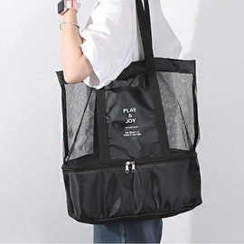 Mesh Summer Beach Bag for Water Parks and Pools Navy Bag