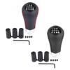 Gear Shift Knob 6 Speed, PU Leather Universal Car Auto/Manual