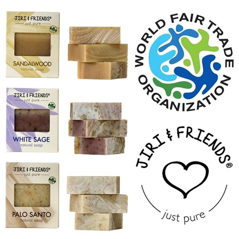 Jiri & Friends 3 Pack - 100% Vegan Natural Soap