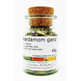 Cardamom Cardamom 45 g in Glass Spice Kontor Munich