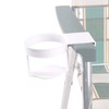 Lawn Chair USA Attachable White Cup Holder for Large Cans,