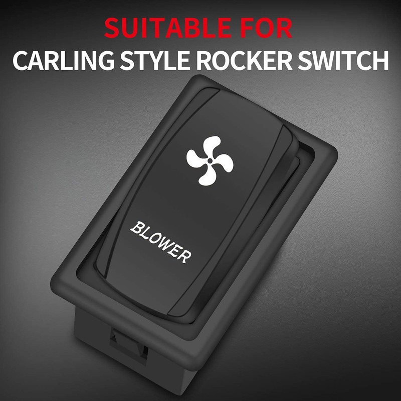DaierTek 1-Slot Rocker Switch Panel Housing Holder Black Plastic Single