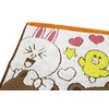 Marushin 5585000000 Carry Towel, Hand Towel, Line Friends, Happy Line