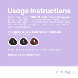 Prokpil | Negro Especial Tratamiento de Color Matizante Matizador para Rubio, Canoso o Negro | Black Nuance for natural or colored Gray, Blond or Black Hair (Regular Size 10oz-300ml)