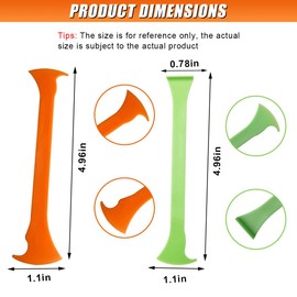 UHANBUT 4PCS Car Vinyl Wrap Scraper Tool, Double & Single Axe Micro Vinyl Wrapping Squeegee, Vehicle Window Curves Slot Tint Tool for Film Tucking, Cutting, Sealing Application (Double&Single)