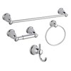 BGL 4-Piece Bathroom Accessory Set Chrome Bathroom Hardware Set 24