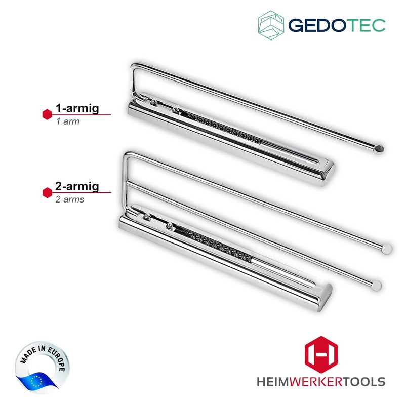 Gedotec Design towel Rail Bathroom and Kitchen Cabinet Pull-Out towel