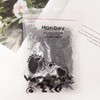 HONBAY 120PCS Plastic Mini Fake Black Spiders for Home and