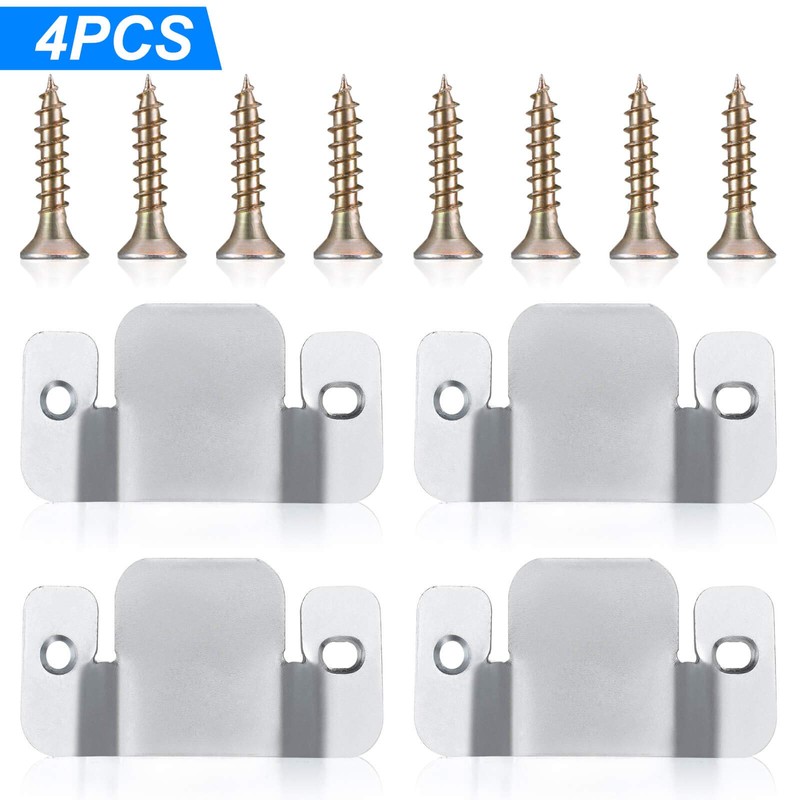 SONGTIY 4PCS Sectional Couch Connectors Furniture Connector, Premium Metal Sofa