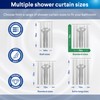 CLOROX Bathroom Shower Curtain with Waterproof Lightweight PEVA Liner Set,
