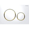 Geberit Sigma 20 115.882.KK.1 Actuator Plate Gold-Plated / White